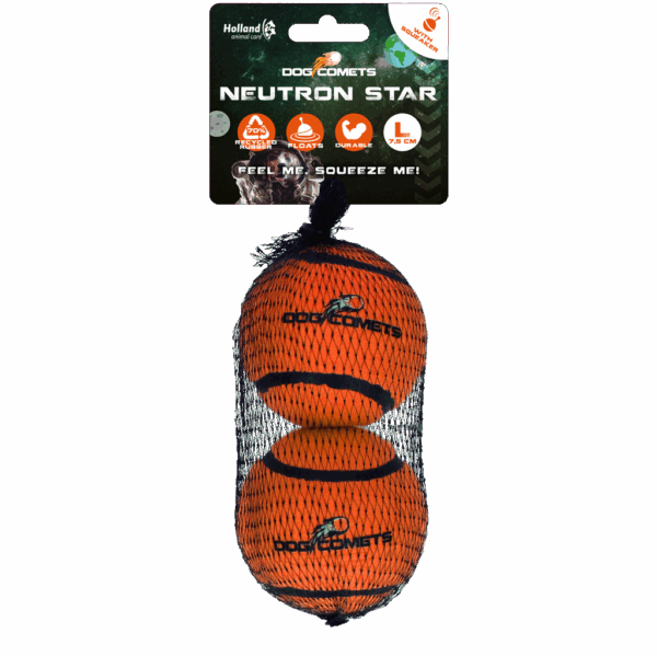 299577 Dog comets Neutron Star Tennisbal met pieper L Oranje 2st