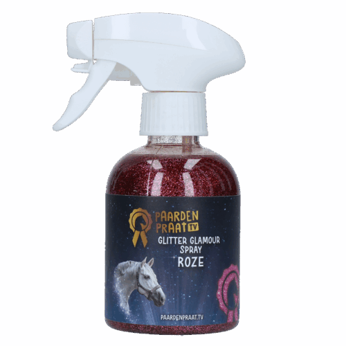 Paardenpraat Glitter Glamour Spray Roze
