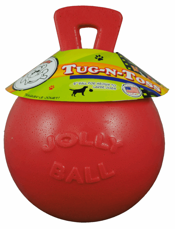 299879 Jolly Tug-n-Toss 15 cm Rood