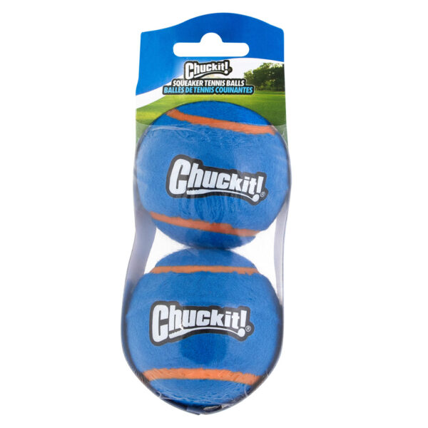299968 Chuckit Squeaker tennis ball md 2pk