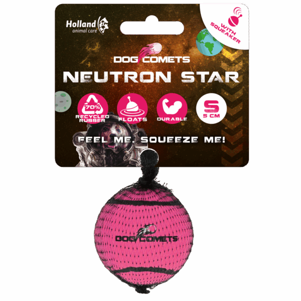 Dog comets Neutron Star Tennisbal met pieper S Roze 1st