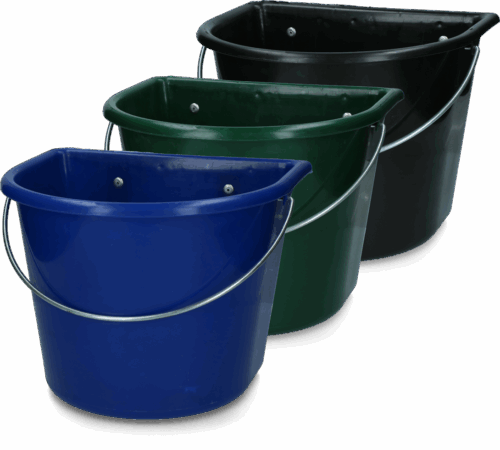 300200 Voerbak 15 l met ophang en hengsel donkerblauw