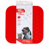 300356 Eat Slow Live Longer Lick Mat Duo L Red