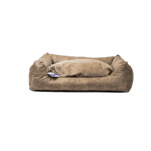 300364 Let's Sleep Sweet Dreams Hondenmand Met Kussen L Taupe