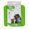 Eat Slow Live Longer Lick Mat Wave Green