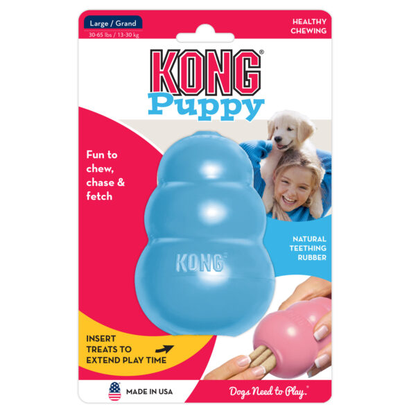 KONG Puppy M 8,6 cm Blauw of Roze