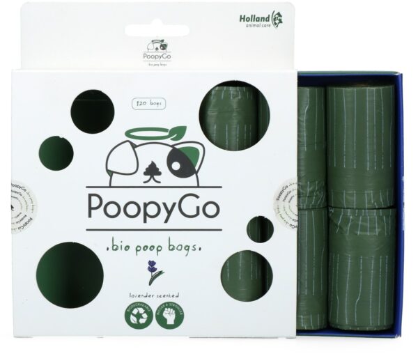 PoopyGo Eco friendly 120 st. (8x15 zakjes) Lavendelgeur