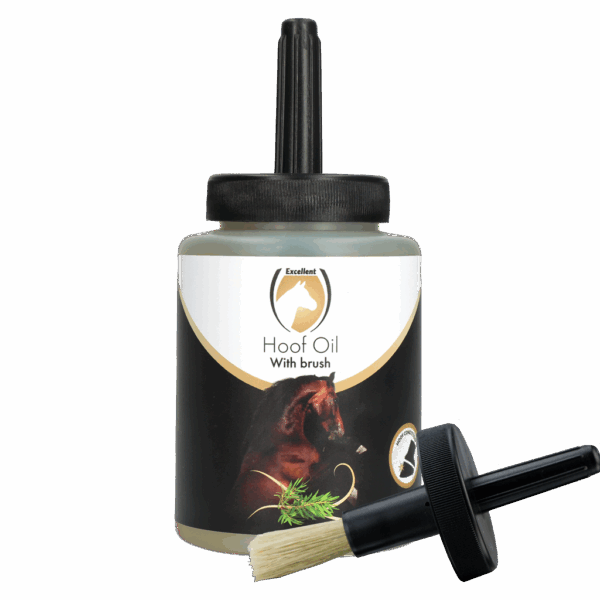 300652 Excellent Horse Hoof Oil Tea Tree With Brush 500 ml