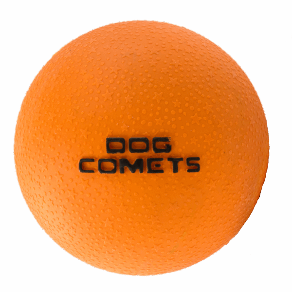 300690 Dog Comets Ball Stardust Zwart/Oranje M