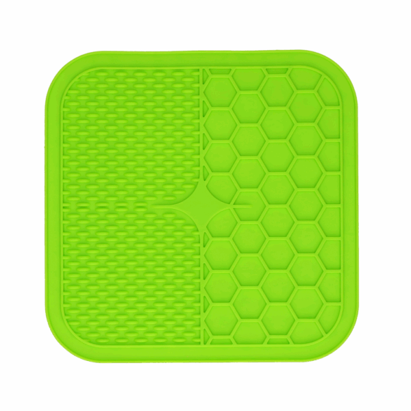 300692 Eat Slow Live Longer Lick Mat Duo L Red