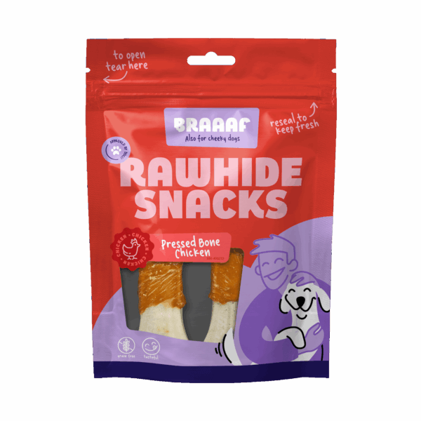 Braaaf Pressed Chicken Bones 12.5 cm (2 pcs)