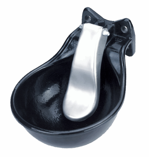 301239 Drinkbak metaal met lepel