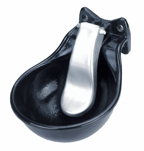 301239 Drinkbak metaal met lepel