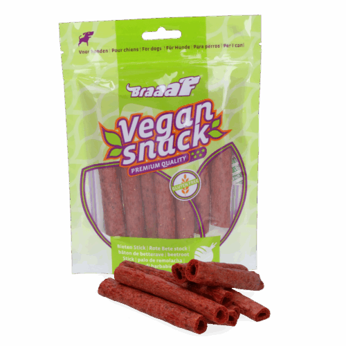 301241 Braaaf VEGAN snack rode biet stick 80 g