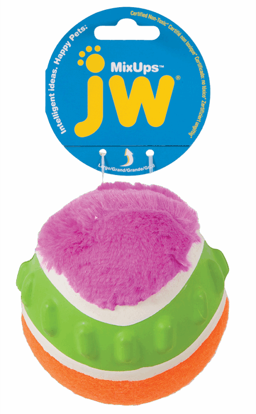 301249 JW Mixups Ribbed Ball L 10 cm