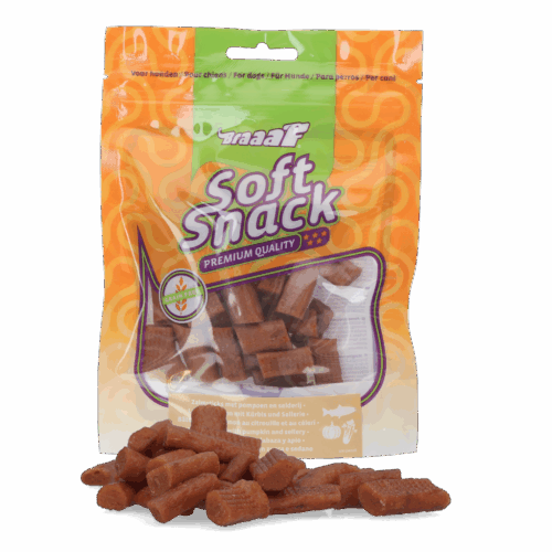 Braaaf Soft Snack met Zalm pompoen en selderij