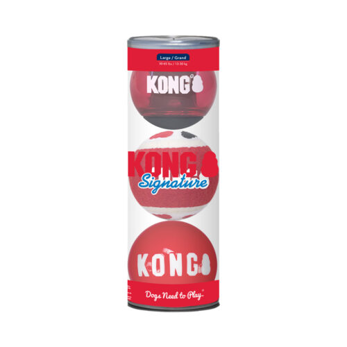 301464 KONG Signature Balls 3-pk Assorted Lg