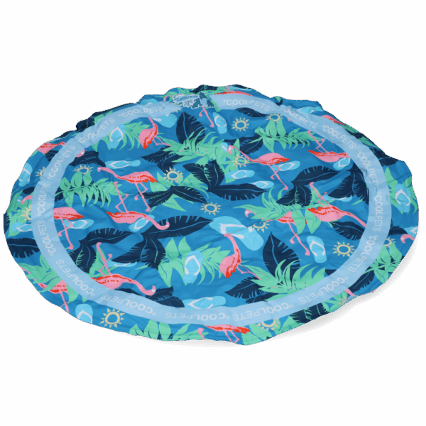 301544 CoolPets Tropical Premium Cooling Mat Flamingo
