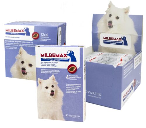 301567 Milbemax Kauwtabletten Hond Klein Chewy 4 tabl. <5kg