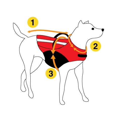 301569 Dog Armor knockdown Coat L 55cm ruglengte (Insect shield)