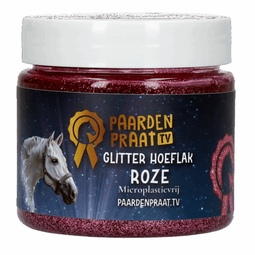 Paardenpraat TV Glitter Hoeflak Roze