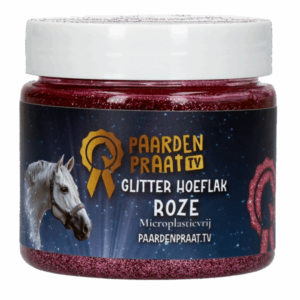 301590 Paardenpraat TV Glitter Hoeflak Roze