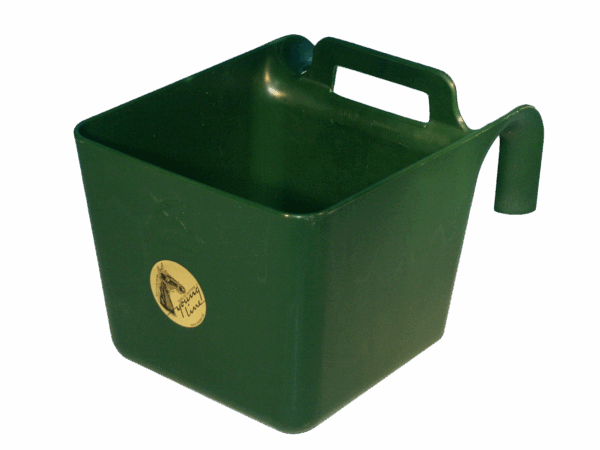 301672 Voerbak met ophang en handgreep groen 11 l KS
