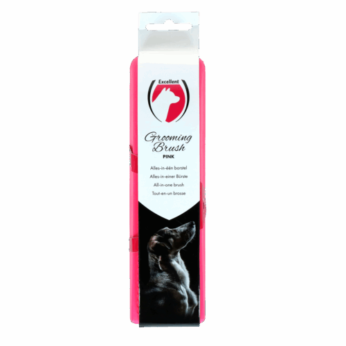 301853 Excellent Pets Grooming Brush Medium roze