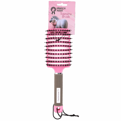 Paardenpraat Horse Supreme Borstel roze