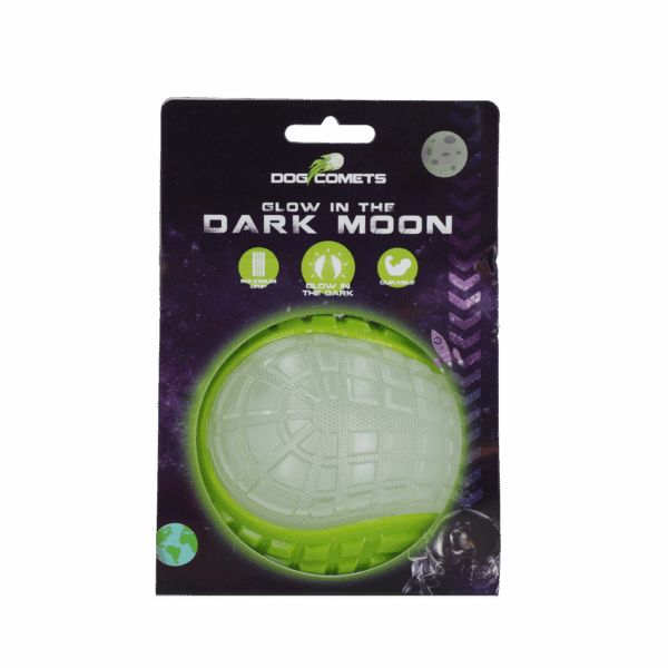 302010 Dog Comets Glow in the Dark Moon Green L