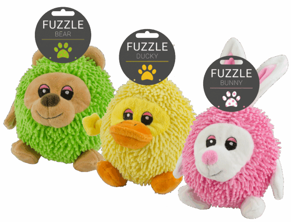 302177 Fuzzle Bear with squeaker