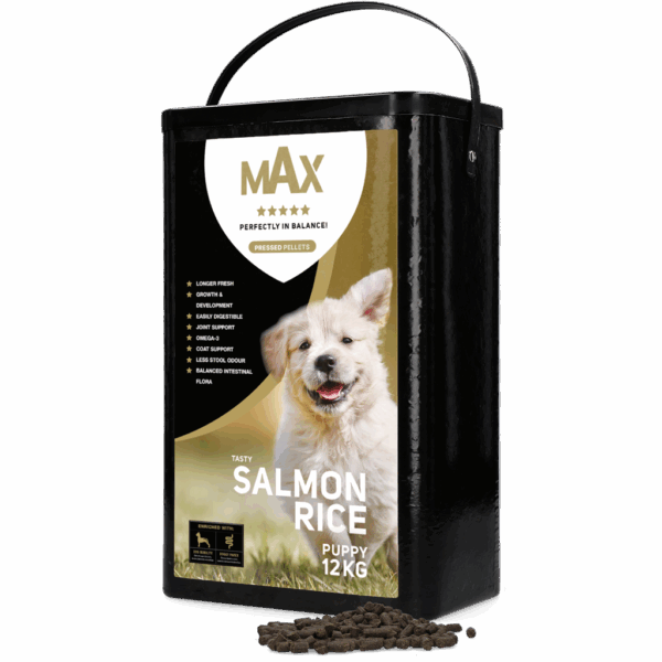 302263 Max Puppy zalm/rijst geperst