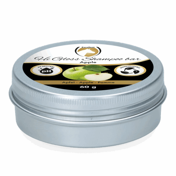 302410 Excellent Horse Hi Gloss Shampoo Bar Appel 60 g