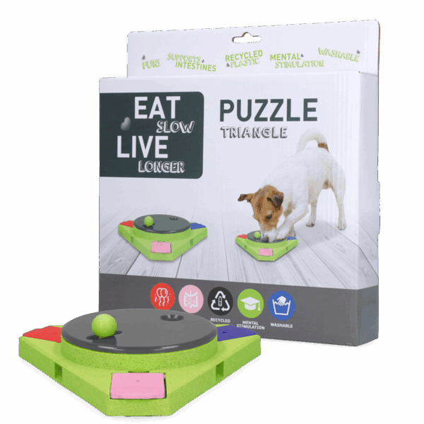 302446 Eat Slow Live Longer Puzzle Triangle