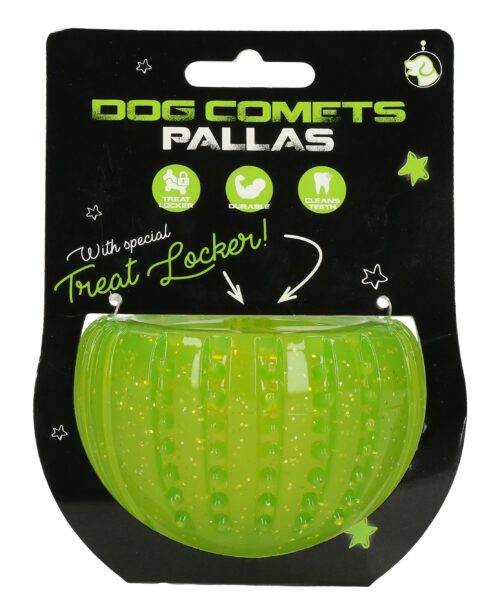 302557 Dog Comets Pallas with Treat Locker Groen