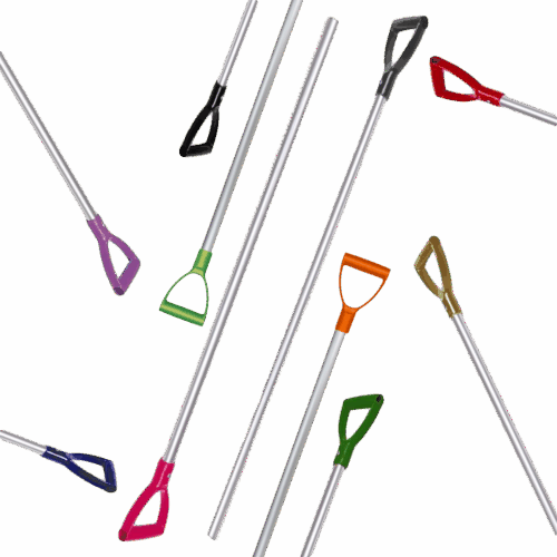 302613 Mestvork steel alum. 115 cm zwart handvat