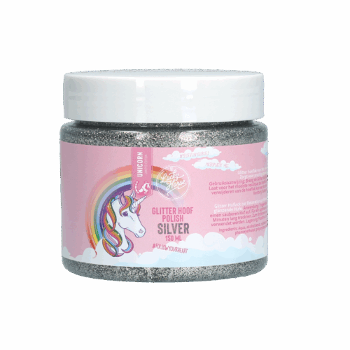 Lucky Horse Glitter Hoeflak Zilver