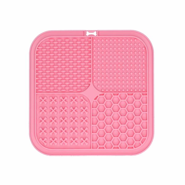 Eat Slow Live Longer Lick Mat Quad Red