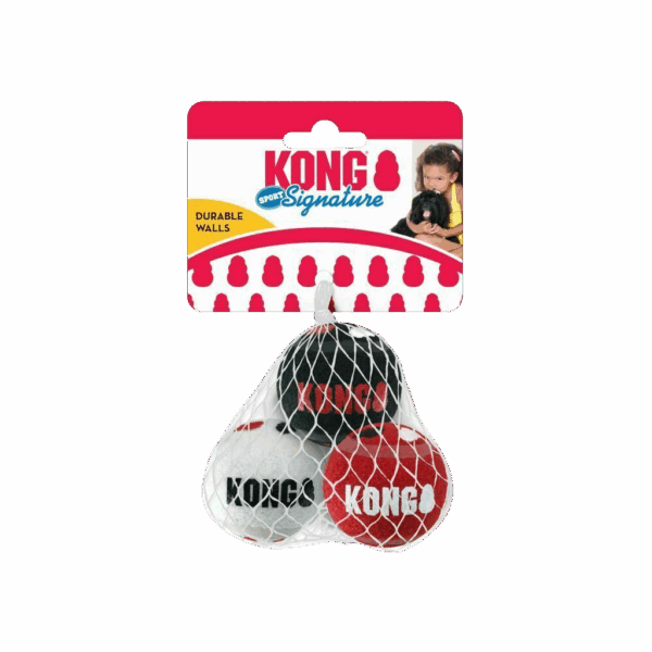 303004 KONG Signature Sport Balls 3-pk S