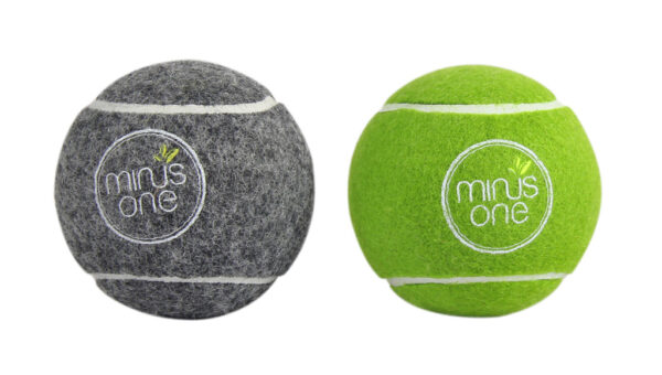 Minus One Bouncy Tennis Ball Dog Toys - 6 Pack