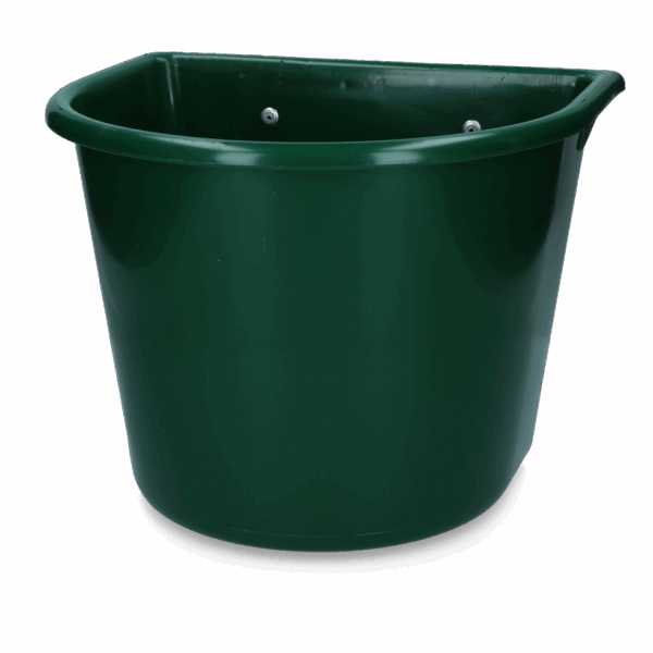 Voerbak 15 l met ophang groen