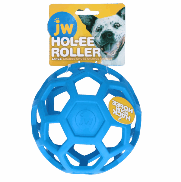 303652 JW HOL-EE ROLLER L 15 cm Blue