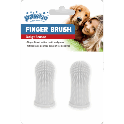 303796 Pawise Dental Silicone Finger Brush