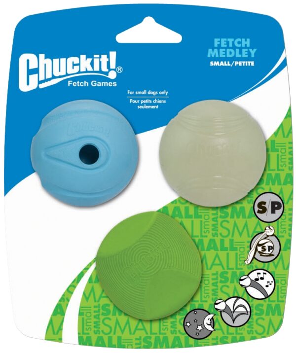 303811 Chuckit Fetch Medley S 5 cm 3 Pack