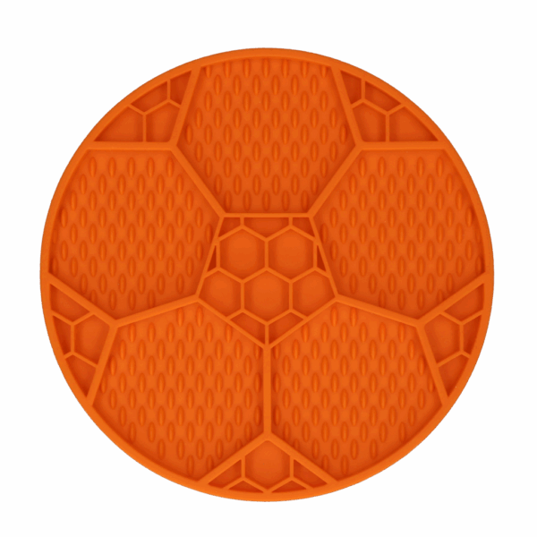 303828 Eat Slow Live Longer Lick Mat Voetbal Blauw