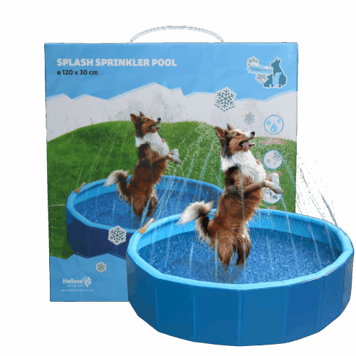 Coolpets Splash Sprinkler Pool 120cm, 30 cm