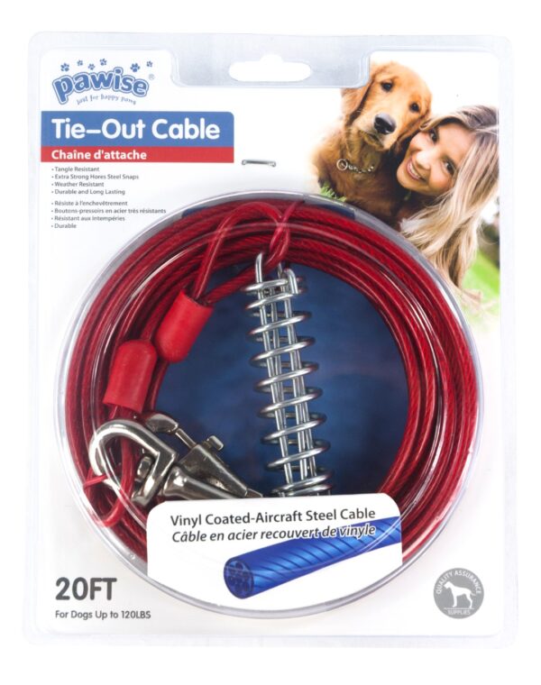 304268 Pawise Tie Out aanleglijn Heavy Duty 7 meter