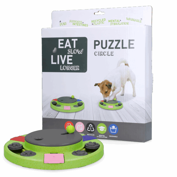 304289 Eat Slow Live Longer Puzzle Circle
