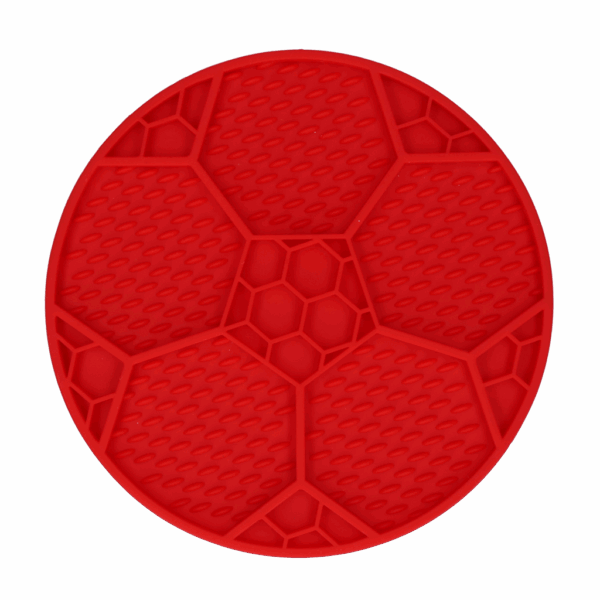 304464 Eat Slow Live Longer Lick Mat Voetbal Blauw