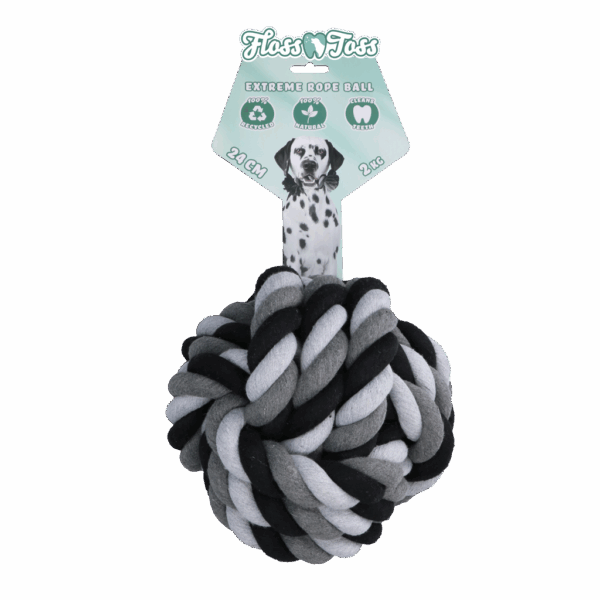 304493 Floss Toss Extreme Rope Ball 24cm